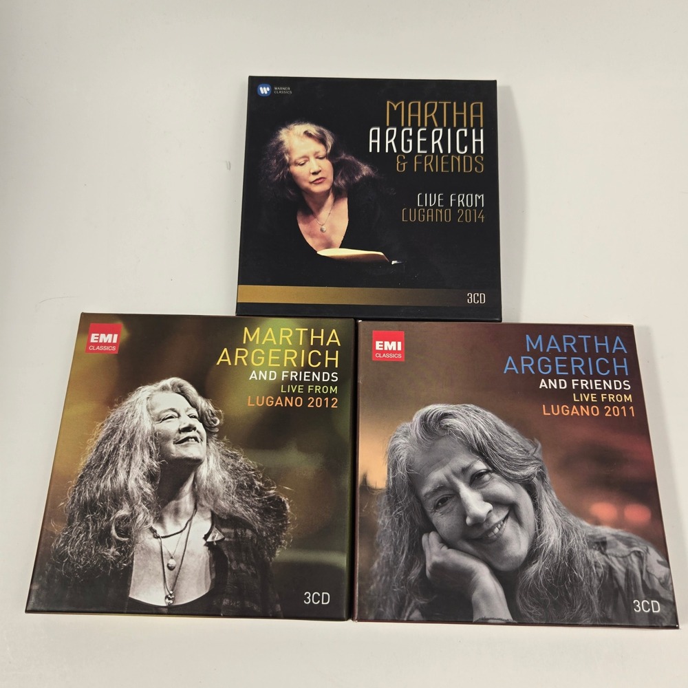Martha Argerich and Friends Live from Lugano 2011 2012 2014 CD Box Set Lot 9CD